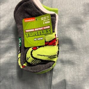 Nickelodeon Green and Gray Ninja Turtles Socks
